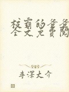 校霸的爸爸小说全文免费阅读