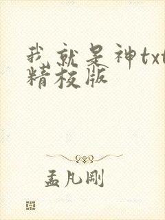 我就是神txt精校版