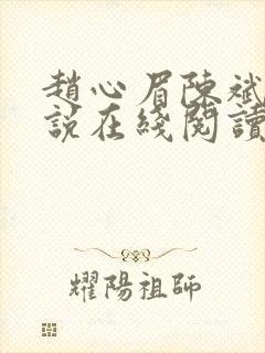 赵心眉陈斌的小说在线阅读全文