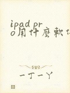 ipad pro用什么软件画画