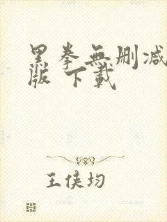 黑拳无删减国语版 下载封面