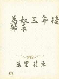 为奴三年后乔念归来