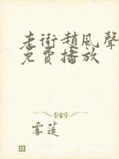 老街赵风声全集免费播放封面