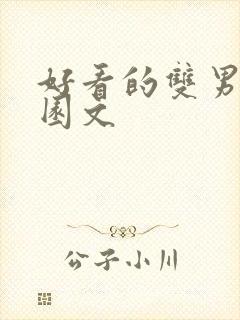 好看的双男主校园文