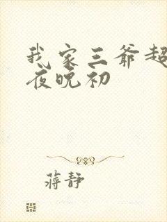 我家三爷超宠的夜晚初