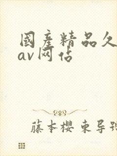 国产精品久久久av网站封面