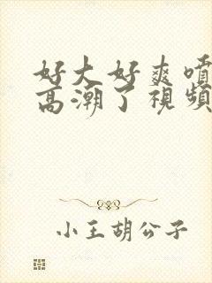 好大好爽喷水了高潮了视频