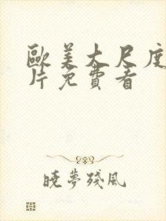 欧美大尺度伦理片免费看