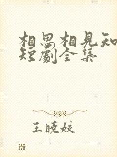 相思相见知何日短剧全集