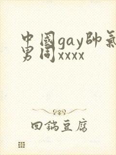 中国gay帅气男同xxxx