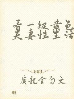 看一级黄色录像夫妻性生活片