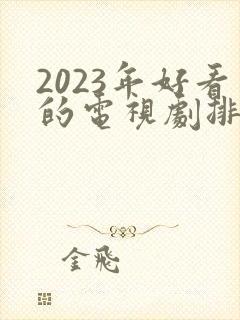 2023年好看的电视剧排行榜前十名