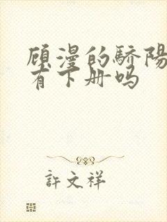 顾漫的骄阳似我有下册吗