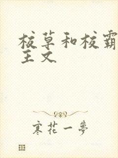 校草和校霸双男主文