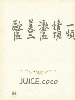 欧美激情一区二区三区视频