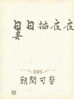 日日插夜夜操人妻