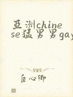 亚洲chinese猛男男gay