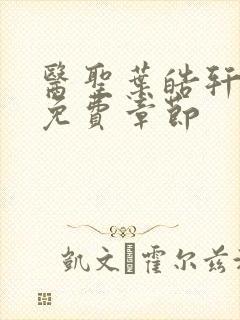 医圣叶皓轩全文免费章节