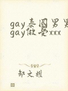 gay泰国男男gay做受xxx封面