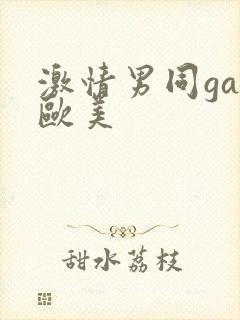 激情男同gay欧美