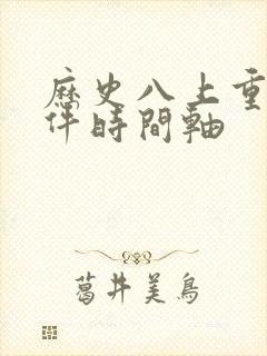 历史八上重大事件时间轴