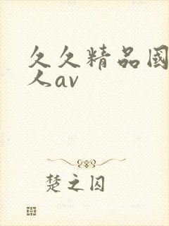 久久精品国产成人av