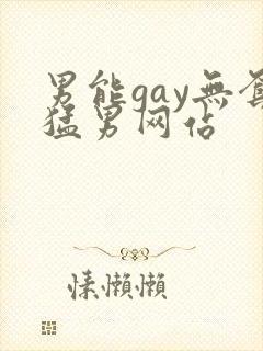 男能gay无套猛男网站