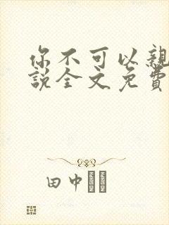 你不可以亲我小说全文免费阅读