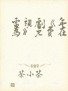 电视剧《年少有为》免费在线观看封面