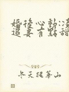 婚后心动:凌总追妻有点甜小说在线