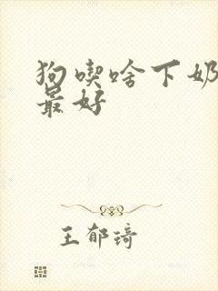狗吃啥下奶最快最好封面