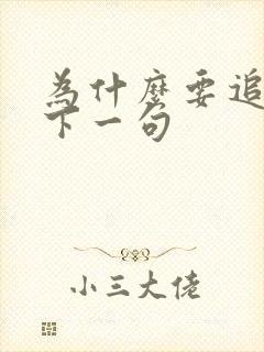 为什么要追我的下一句