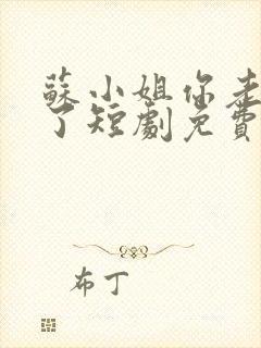 苏小姐你老公丢了短剧免费观看