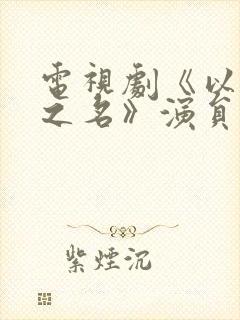 电视剧《以家人之名》演员表