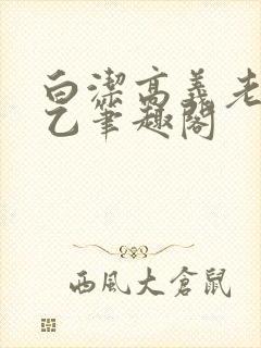 白洁高义老七王乙笔趣阁封面