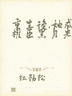 重生后,她成了权臣黑月光空酒瓶