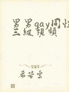 男男gay同性三级视频