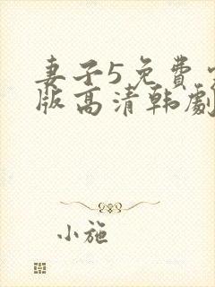 妻子5免费完整版高清韩剧