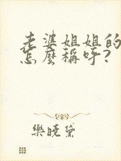 老婆姐姐的女儿怎么称呼?