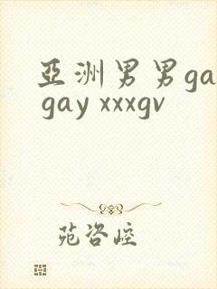 亚洲男男gay gay xxxgv
