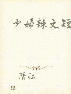 少妇辣文短篇封面