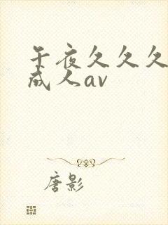 午夜久久久久久成人av