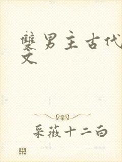 双男主古代穿越文