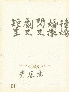 短剧闪婚后裴先生又又撒娇了免费观看封面