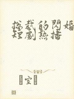 总裁的闪婚甜妻短剧热播