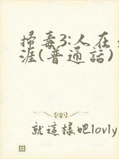 扫毒3:人在天涯(普通话)封面