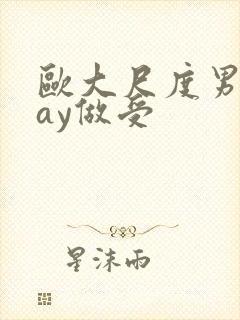 欧大尺度男男gay做受