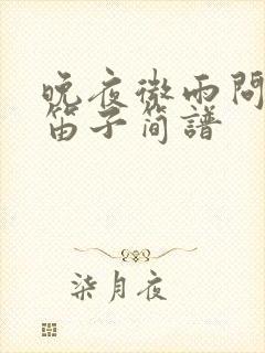 晚夜微雨问海棠笛子简谱