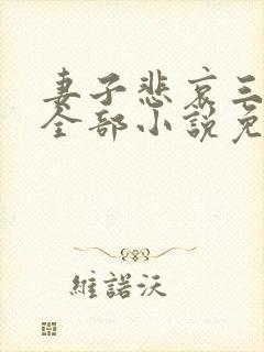 妻子悲哀三部曲全部小说免费阅读