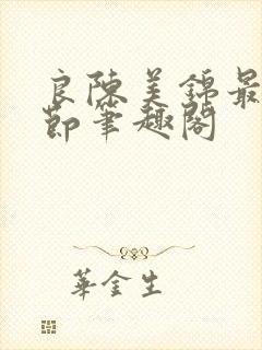 良陈美锦最新章节笔趣阁